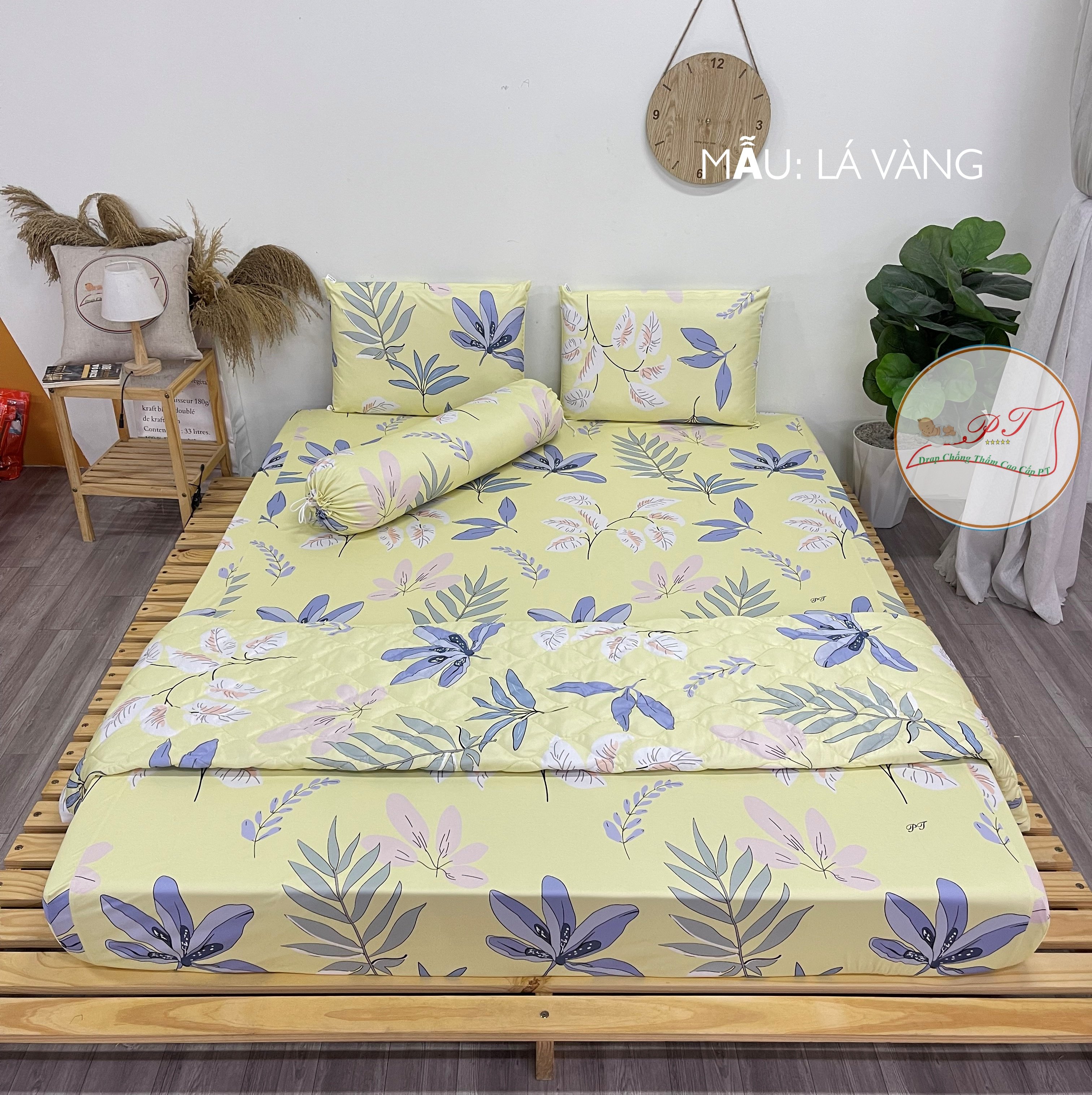 Ga Chống Thấm Cao Cấp PT Mẫu Họa Tiết Lá Vàng