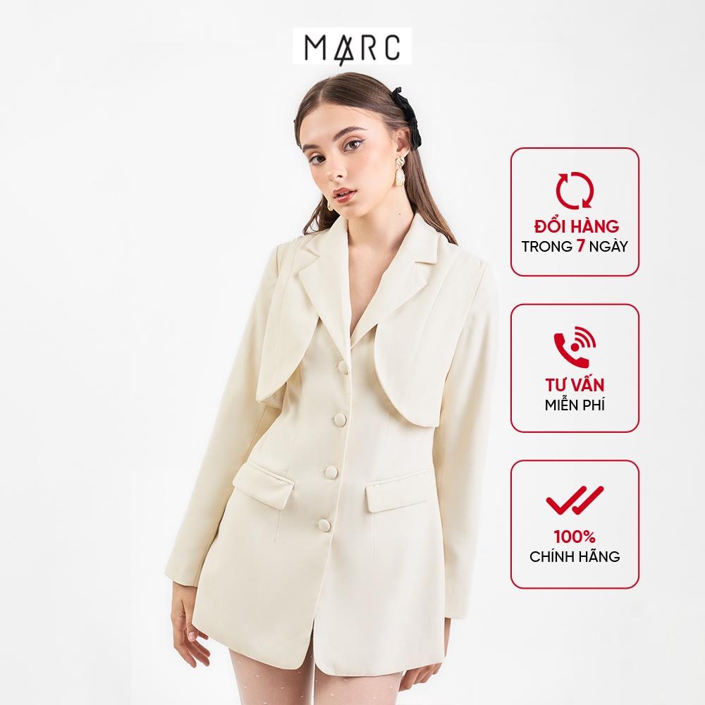 Áo vest nữ MARC FASHION form dài 2 túi phối gile TRVH110322