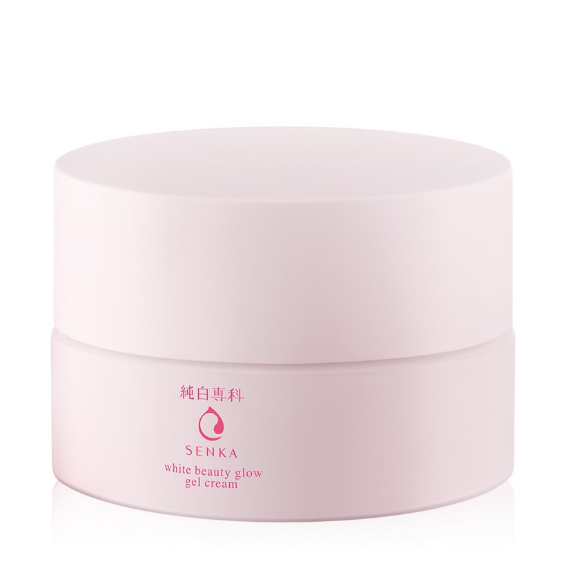 Bộ chăm sóc da Senka (White Beauty Glow Gel Cream 50g + Aqua White Mask Extra White 25ml) tặng Perfect White Clay 50g