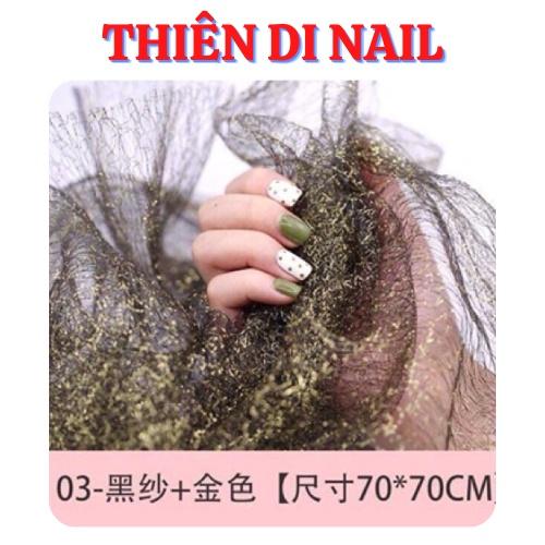 Lưới chụp ảnh nail, Phụ kiện chụp ảnh - khăn zen lưới chụp mẫu móng Thiên Di Nail