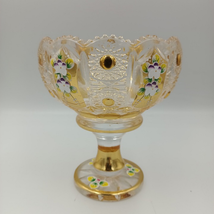 Chân Bồng Pha Lê Mạ Vàng Phong Cách Royal Sang Trọng