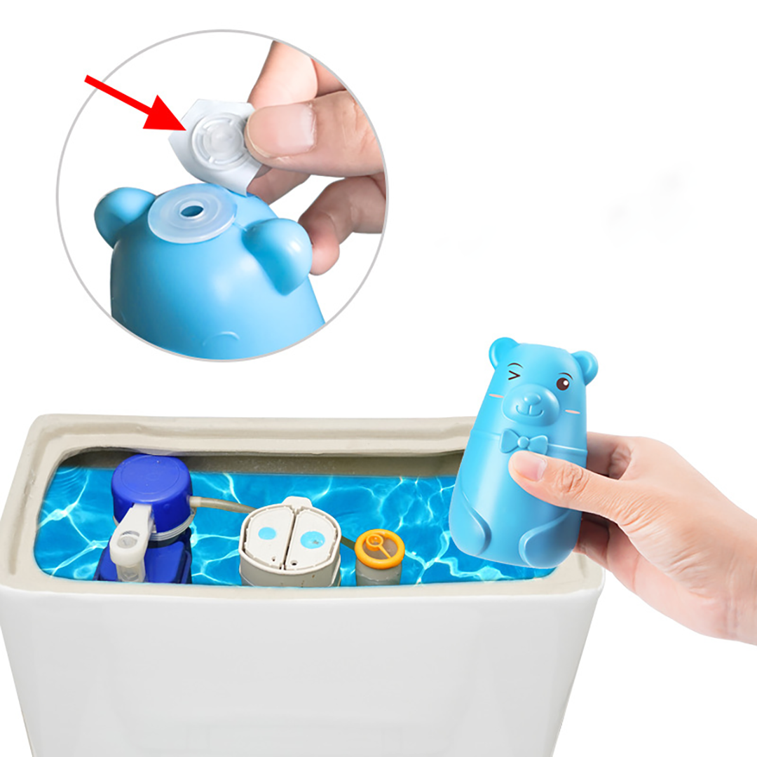 Lọ thả bồn cầu diệt khuẩn khử mùi hình gấu chai thả toilet thơm hương