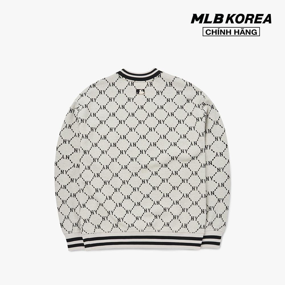 MLB - Áo sweatshirt tay dài phom suông Monogram 3AMTM0724-50CRS