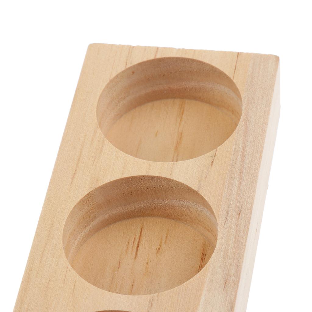 Essential Oil Storage Case Display Stand Oil Wood Rack Holder Tray