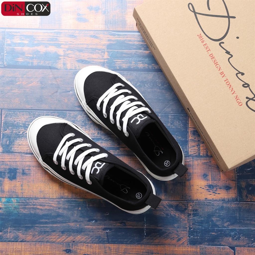 Giày Sneaker Vải Nữ DINCOX D31 Năng Động Nữ Tính Black