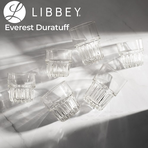 Ly cà phê thủy tinh cường lực Libbey Everest Duratuff