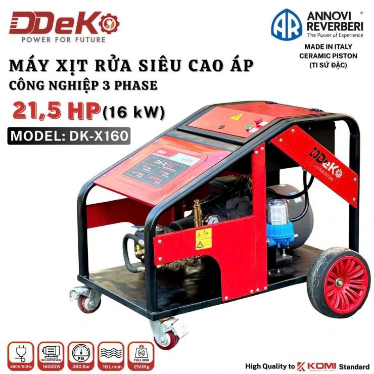 MÁY XỊT RỬA ÁP LỰC CAO CÔNG NGHIỆP 3 PHA 16000W DK-X160 DEKO - HÀNG CHÍNH HÃNG