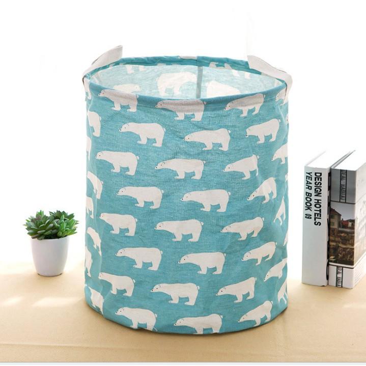 Túi đựng đồ lớn họa tiết xinh gấp gọn tiện dụng
