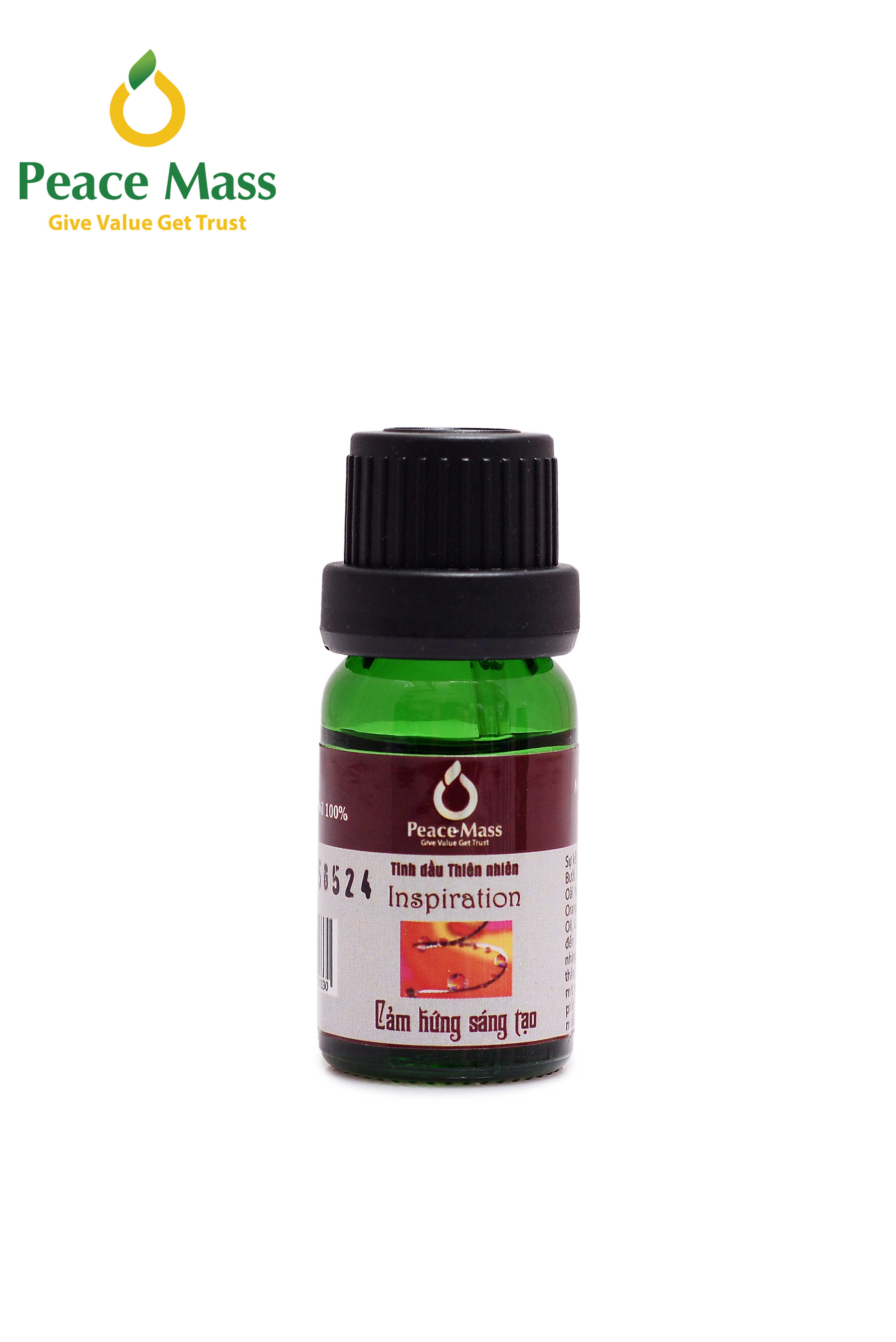 TD10ml-KX9 Combo Tinh Dầu Cảm Hứng Sáng Tạo Peace Mass 10ml - Bộ Kẹp Xe Ô tô - Inspiration