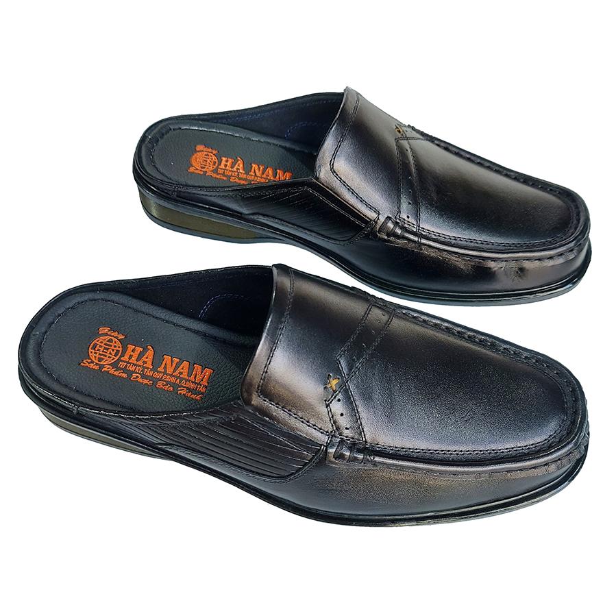 Dép Bít Mũi Nam HÀ NAM Da Bò Thật Cao Cấp GSB20163