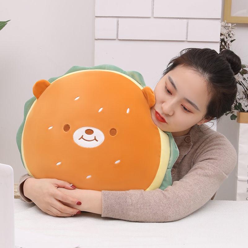 Gối ôm hình hamburger nhồi bông thiết kế sáng tạo đa năng