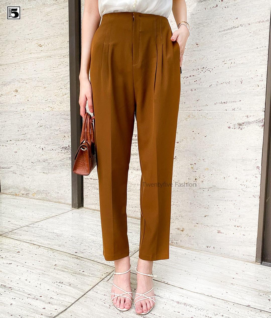Quần baggy nữ công sở, khóa moi Twentyfive T614