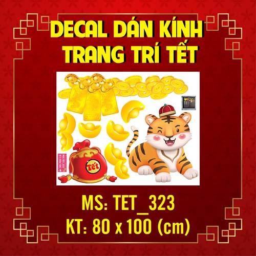 DECAL TRANG TRÍ TẾT NGUYÊN ĐÁN 2022 COMBO SỐ 12