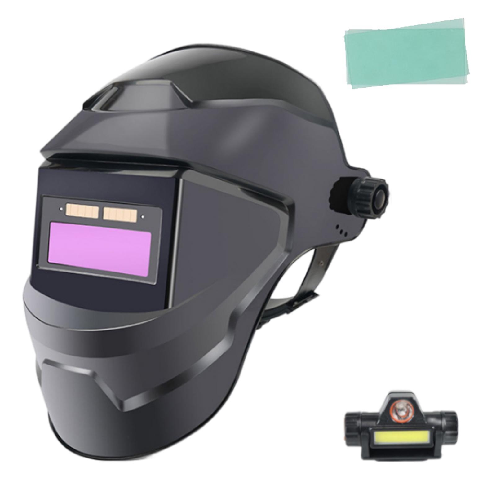 Solar Powered Welding  Large View True Color Welder Welding Face Cover