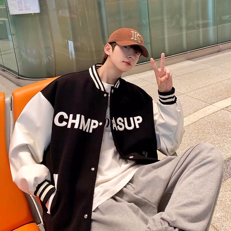 Áo bomber jacket dù 2 lớp khoác nam nữ unisex gió cúc bấm form rộng local brand ulzzang phong cách hàn quốc đep CHMPASUP