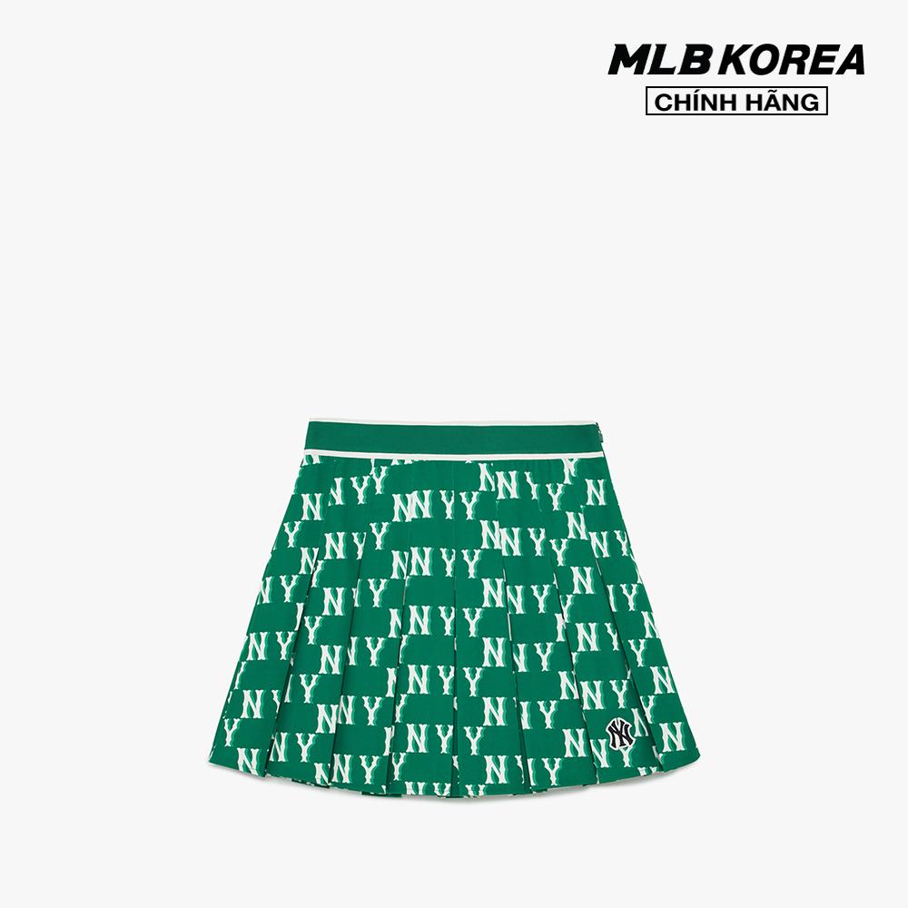 MLB - Chân váy xếp li mini Classic Monogram 3FSKM0133