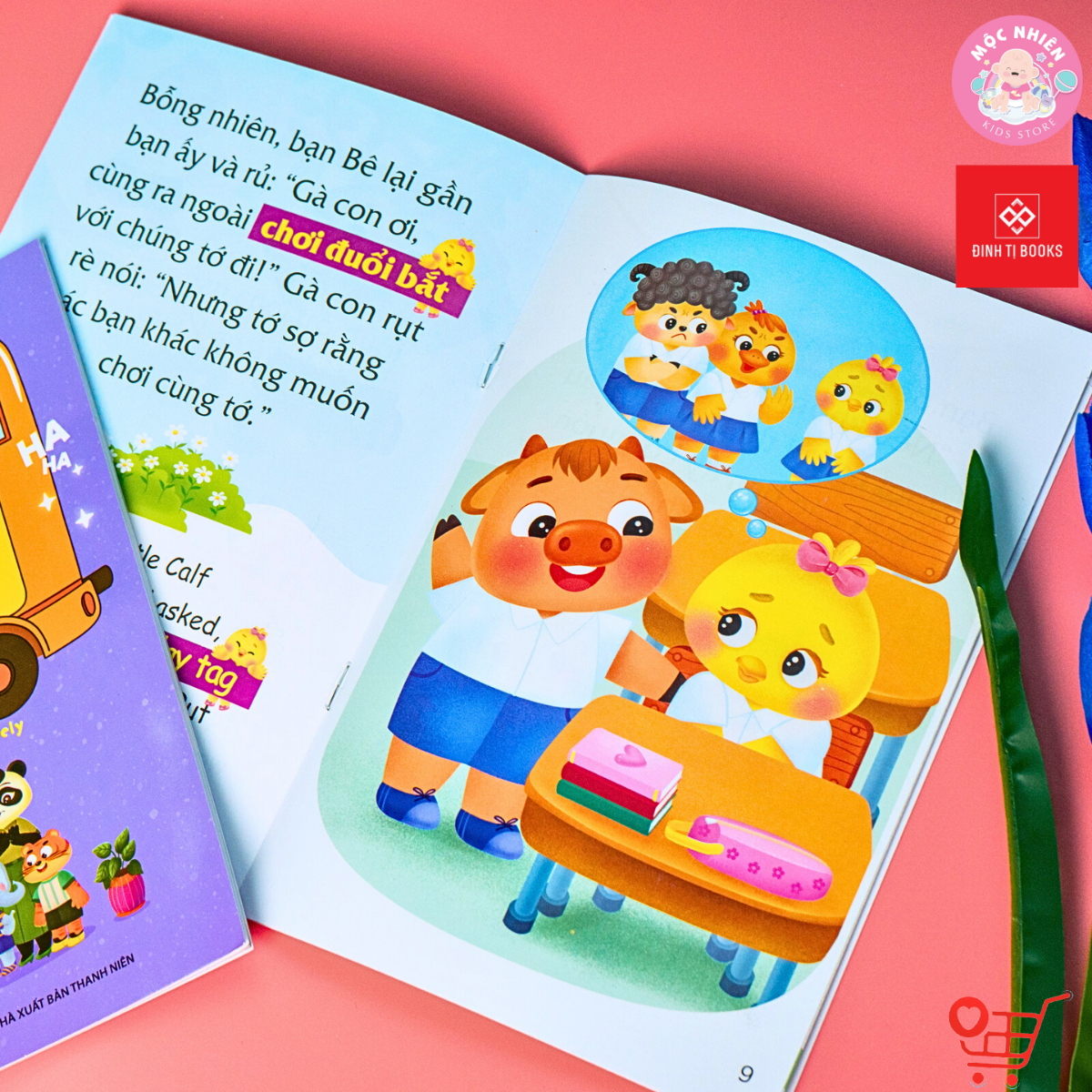 Sách - Combo (10T): Truyện tranh song ngữ Việt-Anh cho bé - Dạy trẻ nề nếp, chăm ngoan dành cho bé 3-9 tuổi - Đinh Tị