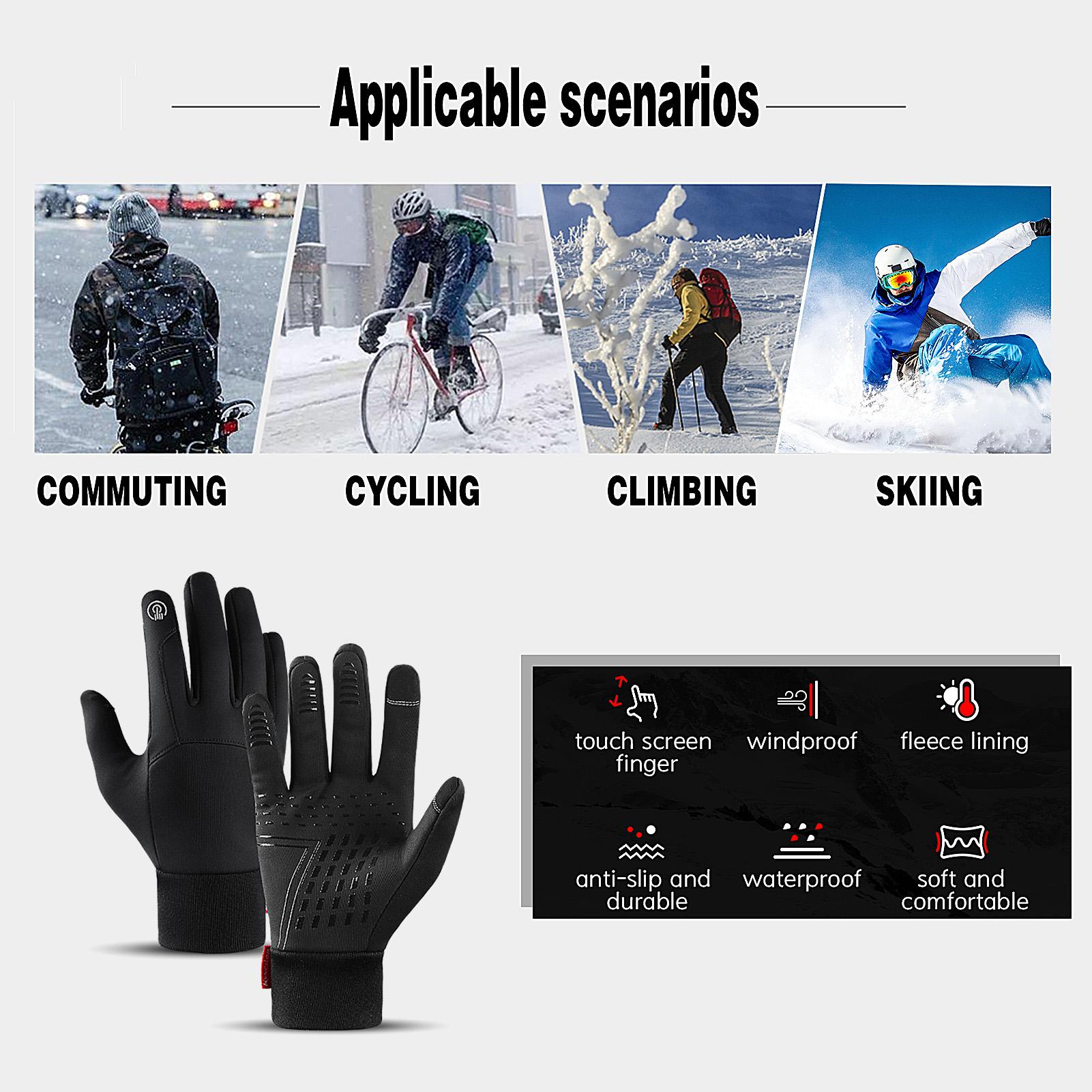 Găng tay giữ ấm chống trượt có thể sử dụng màn hình cảm ứng