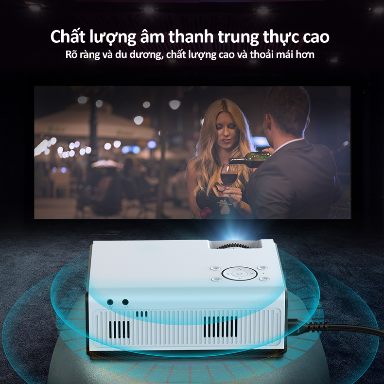 Máy chiếu mini Feng Zhi 01A nhỏ gọn HD 1080P 3D 4K siêu sắt nét cho gia đình kết nối wifi 5g AI thu âm giọng nói chiếu tường dành cho văn phòng điện thoại Android rạp chiếu phim tại nhà hàng chính hãng