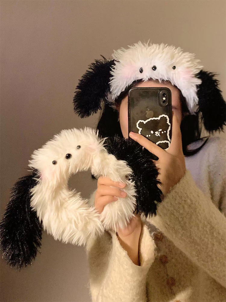 Băng đô gấu dễ thương, bờm tóc snoopy dễ thương, băng đô cài tóc nữ, phụ kiện giữ tóc mái, makeup, tẩy trang dễ thương