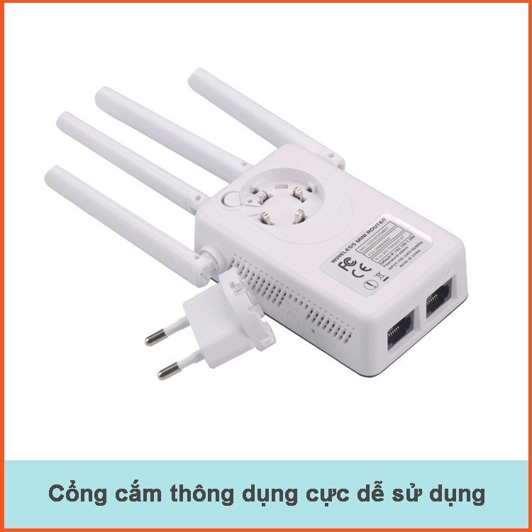 Kích Sóng Wifi Tốc Độ Cao 4 Râu Pix-Link, kích sóng wifi 4G, kích sóng wifi 5G tốc độ cao sóng khỏe tần số kép AC 1200, bộ định tuyến wifi, bộ phát wifi 4 râu cường độ khỏe 300Mbps - Hàng chính hãng/hàng nhập khẩu