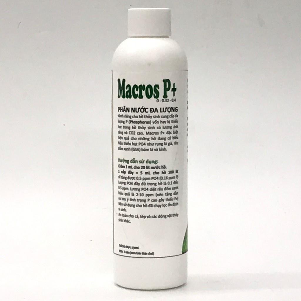 Phân nước hồ cá thuỷ sinh Macros P+ - Phân nước cung cấp Phosphorus cho bể thuỷ sinh - shopleo