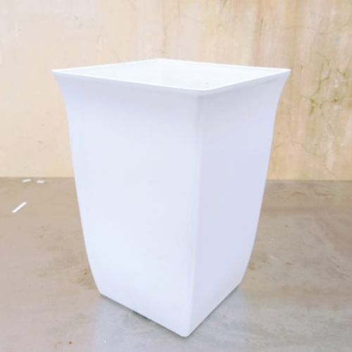 Chậu Trồng Cây Giả Sứ Cao Cấp Siêu Bền Xịn, Chậu Nhựa Bầu Đứng Dáng Cao, Chậu Trụ Dáng Vuông Cao