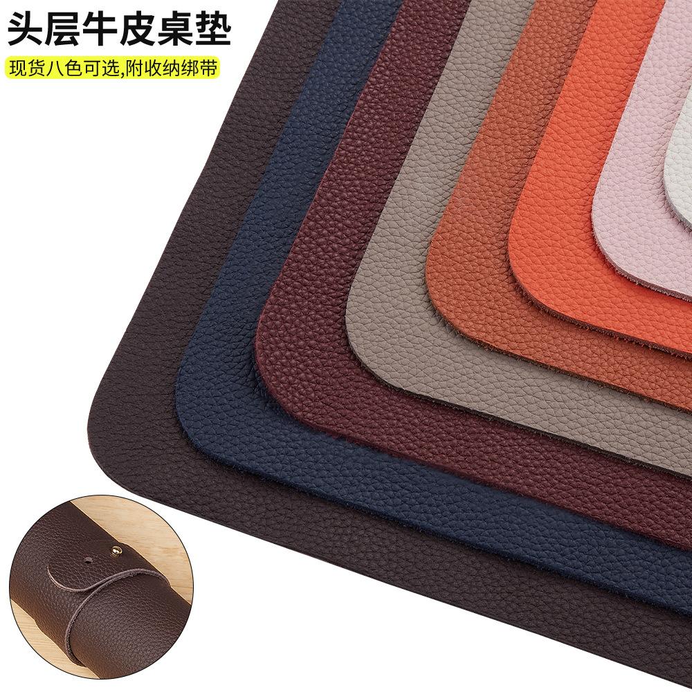 Phong cách mới nhất mẫu vải thiều lớp trên cùng bảng da bò thảm quá khổ miếng lót chuột bằng da văn phòng bằng da bàn viết máy tính để bàn thảm máy tính pad