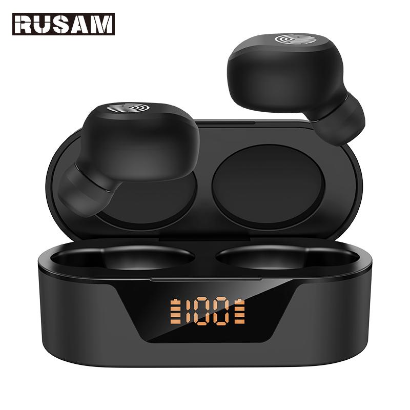 Tai nghe Bluetooth Rusam BL31 Tai nghe không dây Tai nghe không dây Trò chơi kiểm soát cảm ứng thông minh tai nghe tai nghe điện thoại thể thao không có tiếng ồn hoạt động