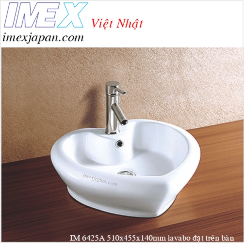 Lavabo để bàn hình trái tim IMEX IM 6425A