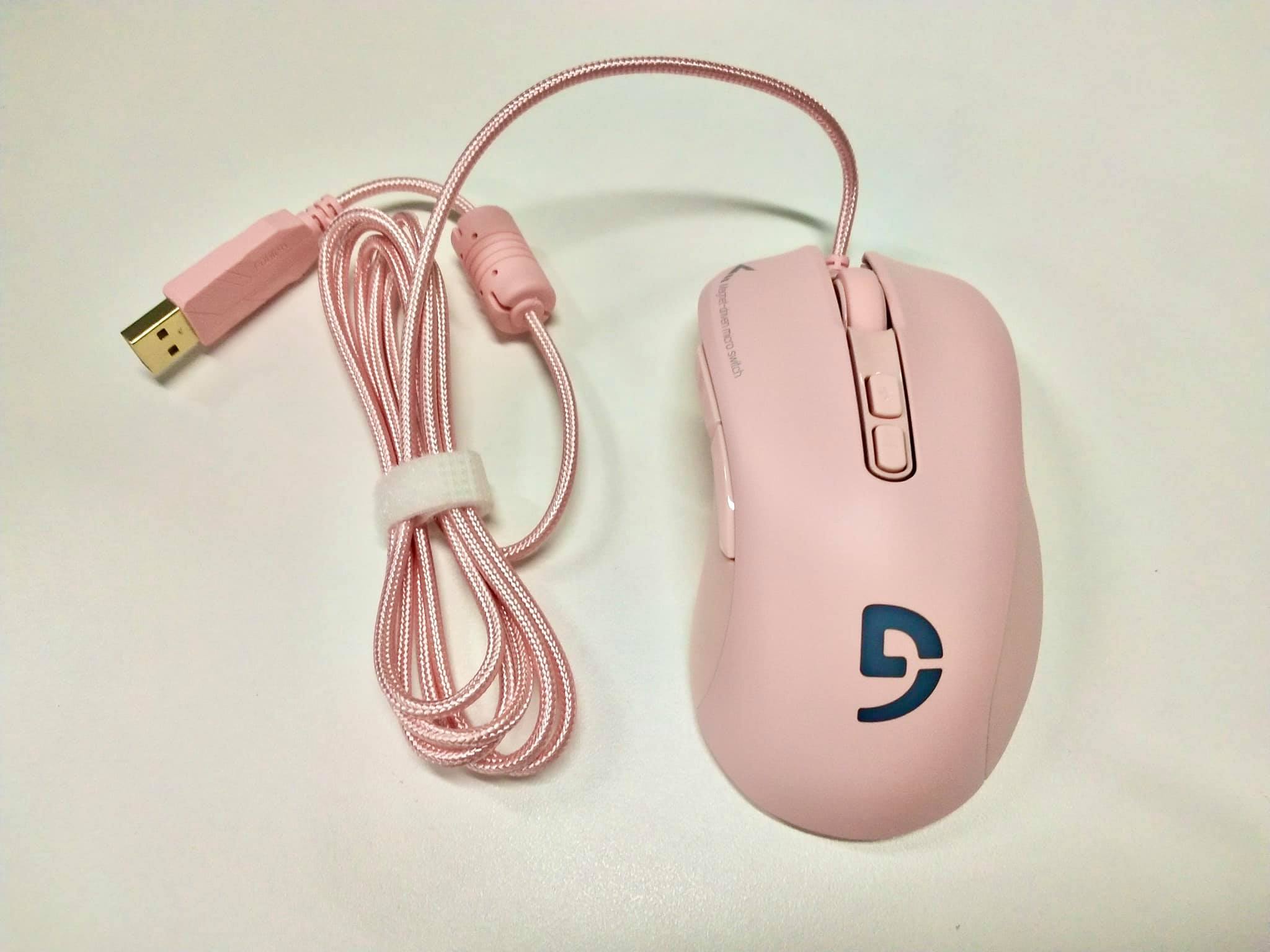 Chuột có dây game Fuhlen G90 pink - Hàng chính hãng.