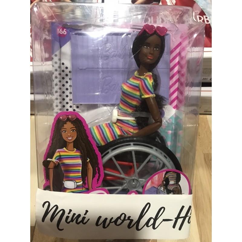 Búp bê Barbie da đen ngồi xe lăn. Barbie Fashionistas Doll #166