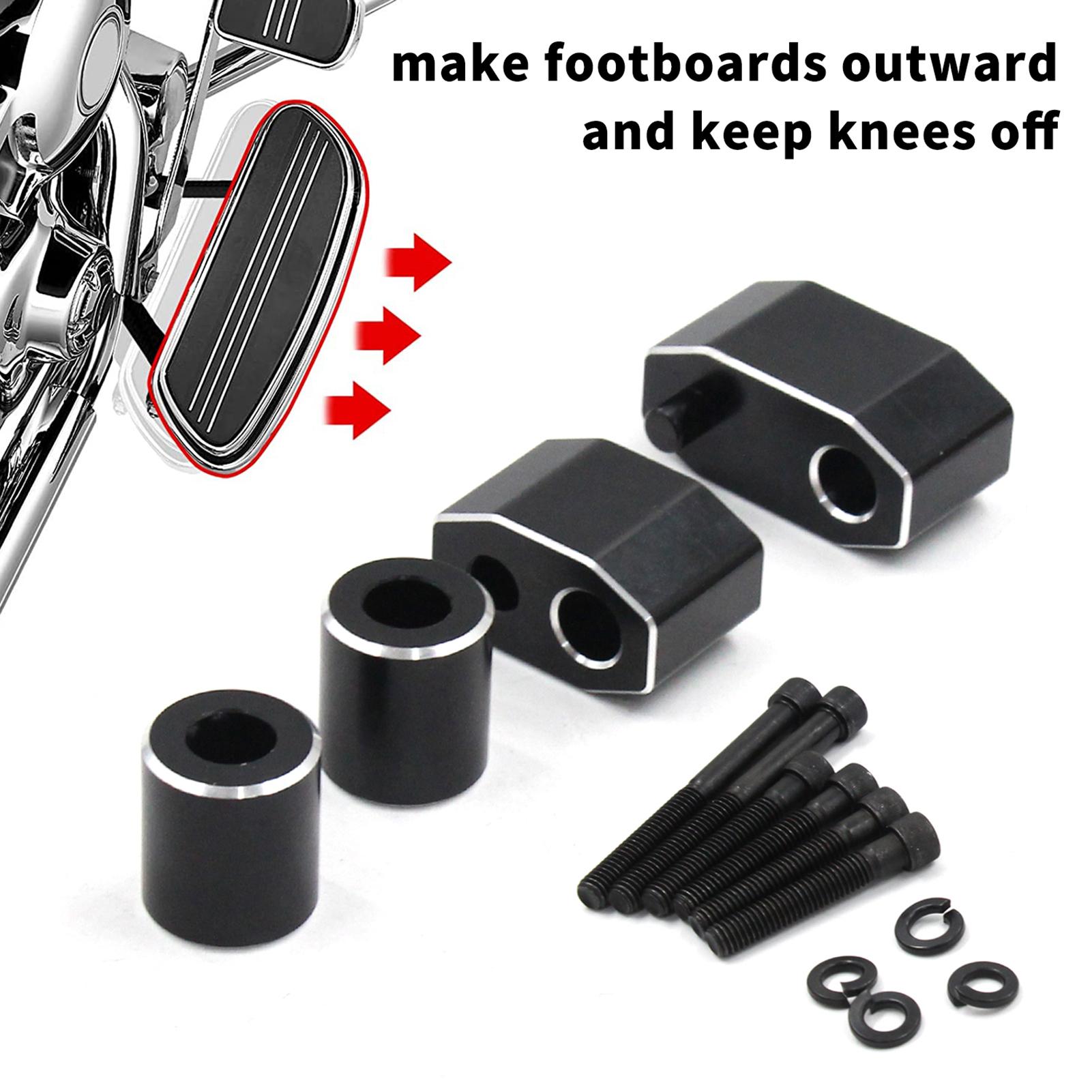 Driver FloorBoard Extension Kit 0.98in Replacement for Road King Touring Models 2009-2022