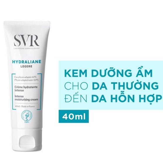 Kem dưỡng ẩm cho da thường và da hỗn hợp SVR Hydraliane Legere 40ml (Nhập khẩu)