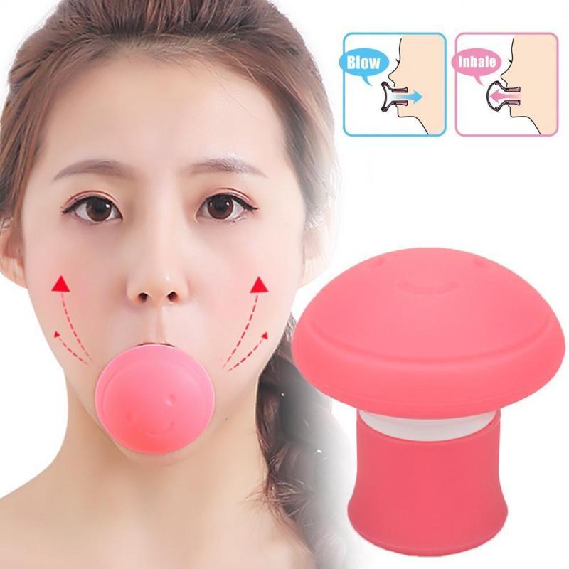 Mặt mới công cụ giảm béo khuôn mặt nâng da làm săn v hình công cụ tập thể dục dễ thương công cụ tập thể dục chống nhăn Color: Purple