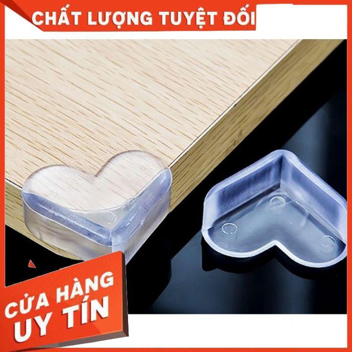 Set 4 Miếng Bịt Góc Bàn, Bọc Cạnh Bàn Silicon Tránh Va Đập
