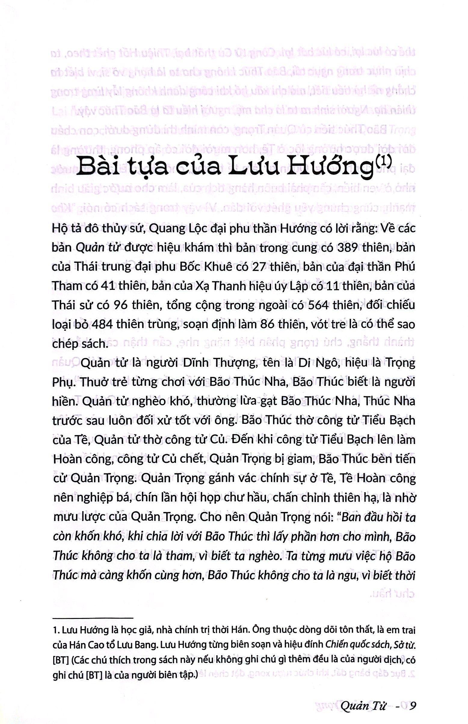 Quản Tử - Thuật Cai Trị Đất Nước Của Bậc Quân Vương