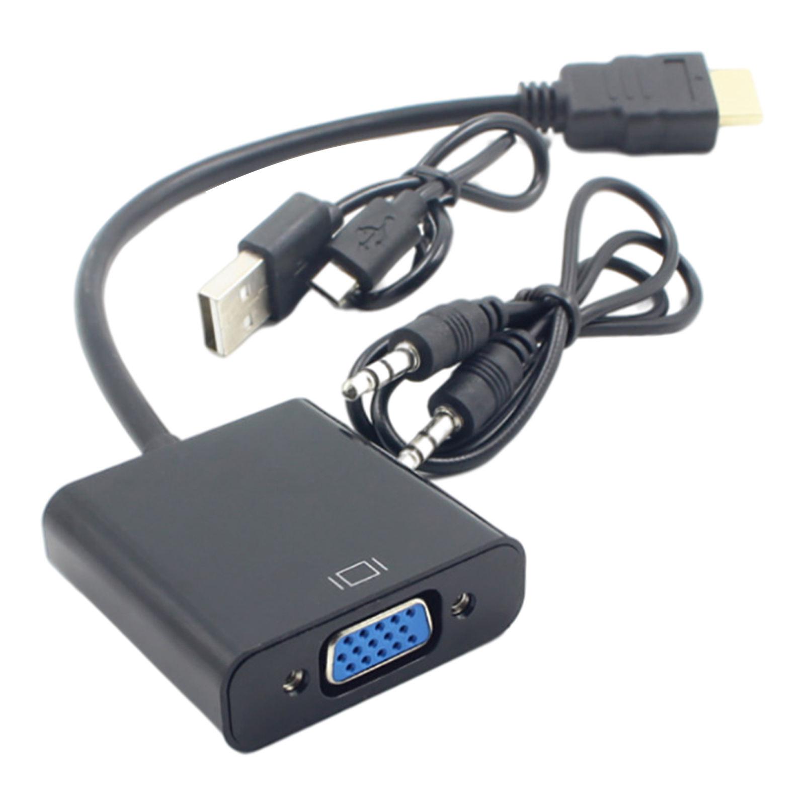 HDMI To VGA Cable Adapter Converter for PC Computer Monitor