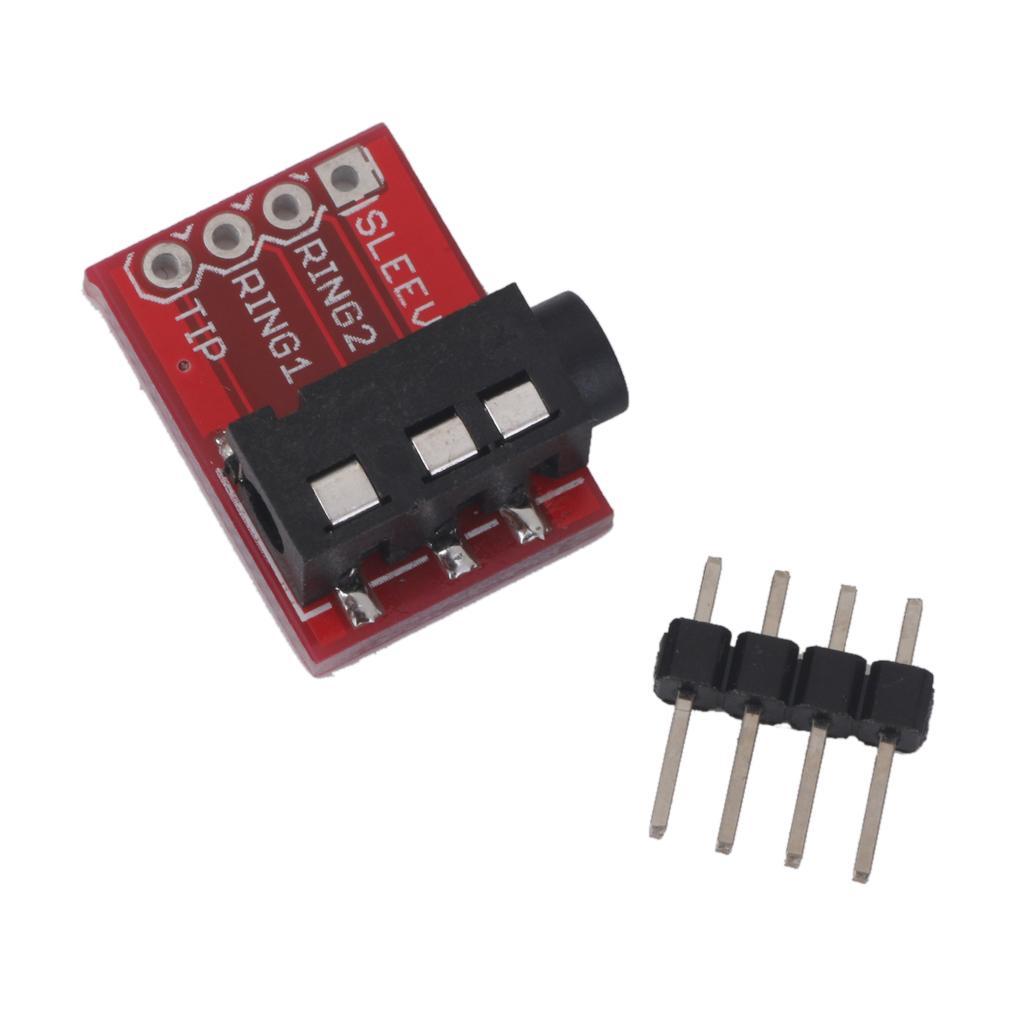 4x 5Pcs 3.5mm Plug Breakout Board Headset Stereo for AUDIO MP3 Socket