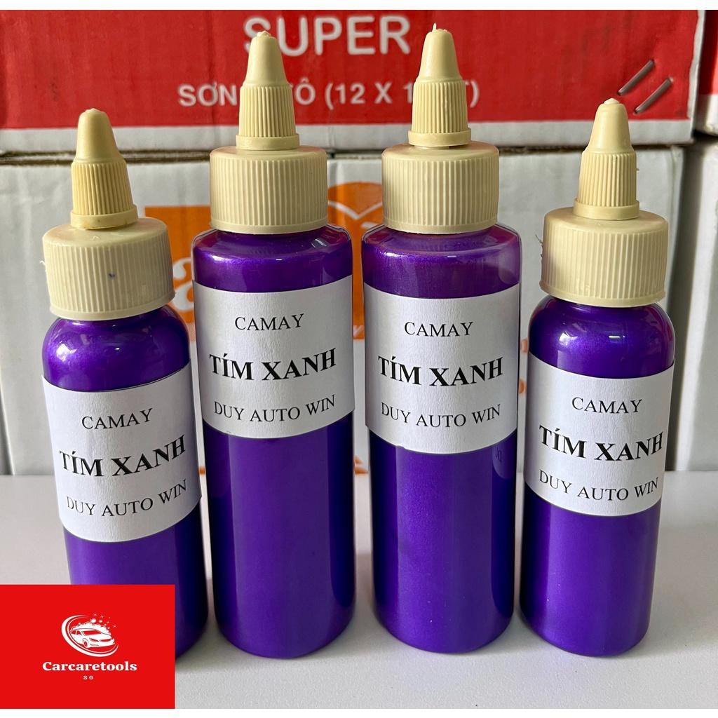 Camay màu tím xanh đóng chai 100g và 50g