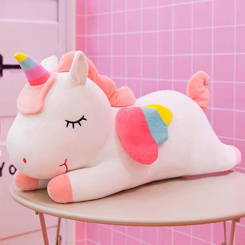 Gấu bông gối ôm ngựa Unicorn / Pony cao cấp