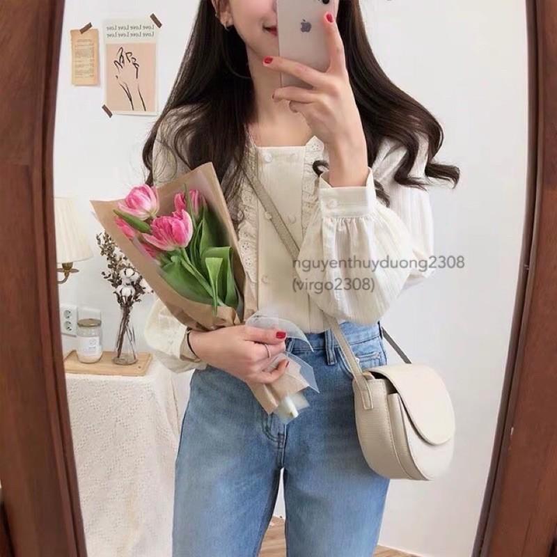 Áo sơmi 2 hàng cúc phong cách Hàn Quốc