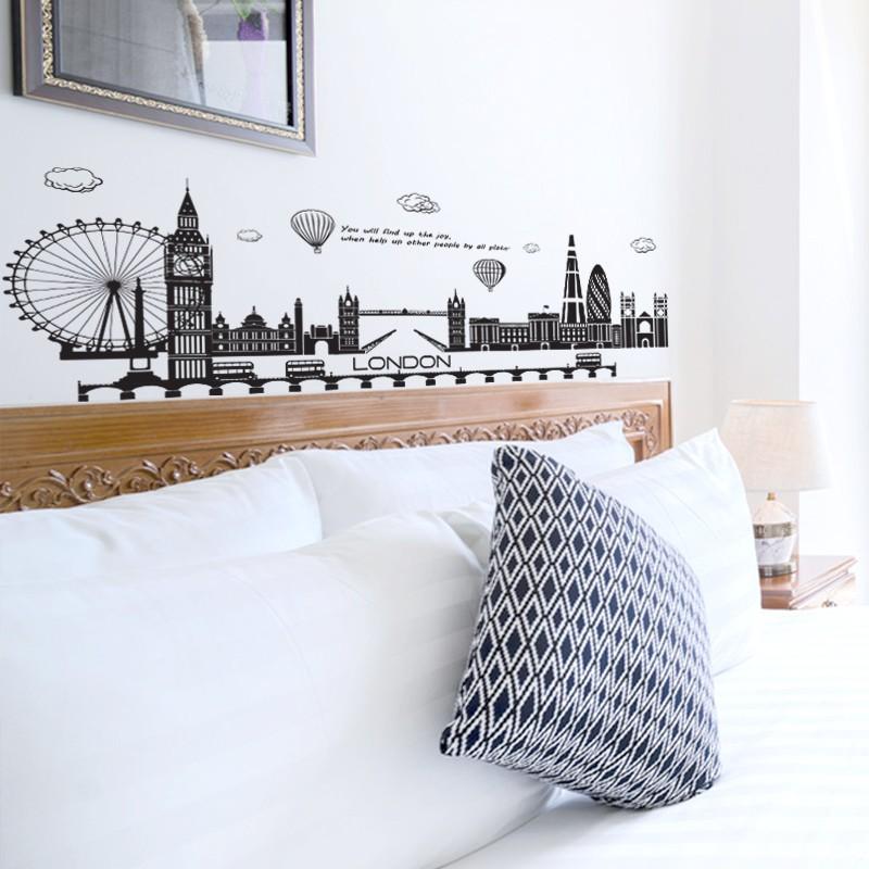 Hình Dán London-Anh | Decal Dán Tường Trang Trí Quán Cafe, Dán Phòng Ngủ, Phòng Khách