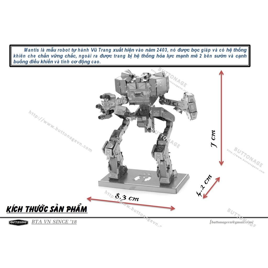 Mô Hình Lắp Ráp 3d Robot tự hành Vũ Trang Mantis