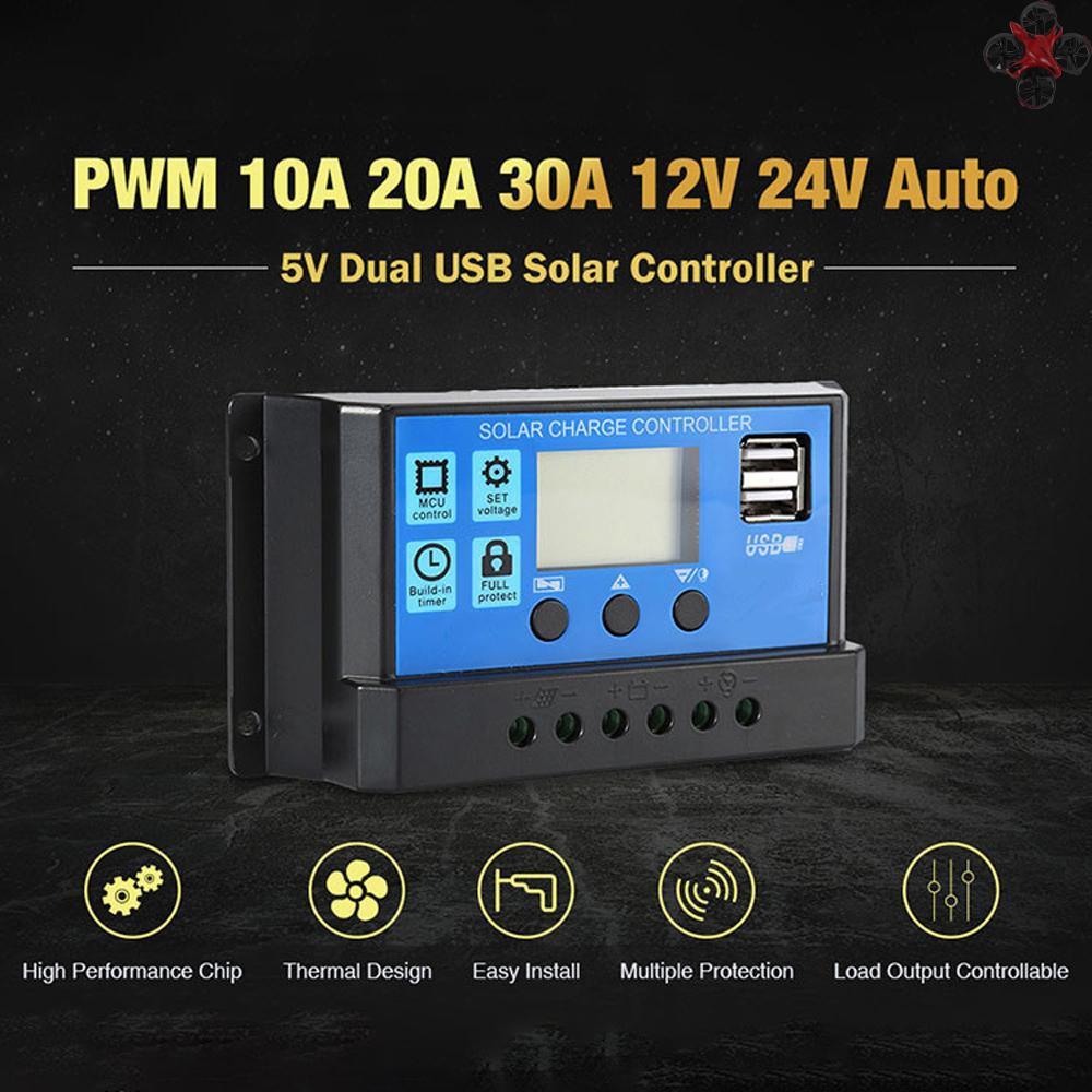 Bộ Điều Khiển Sạc Năng Lượng Mặt Trời Tự Động 12v / 24v