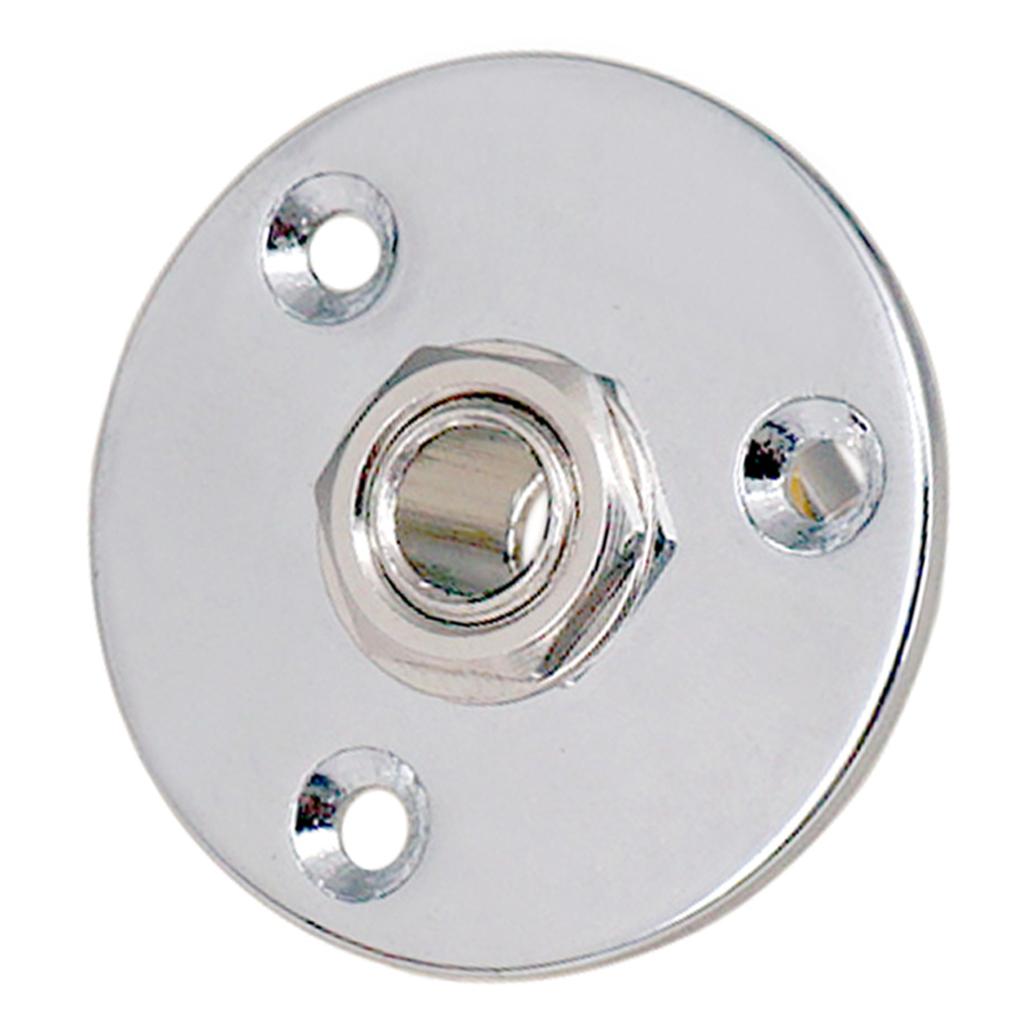 Sunnimix Đàn Guitar Bán Tải Đầu Ra Đầu Vào Jack Cắm Ổ Cắm 6.35 Mm Cho Đàn Guitar Bass Bạc