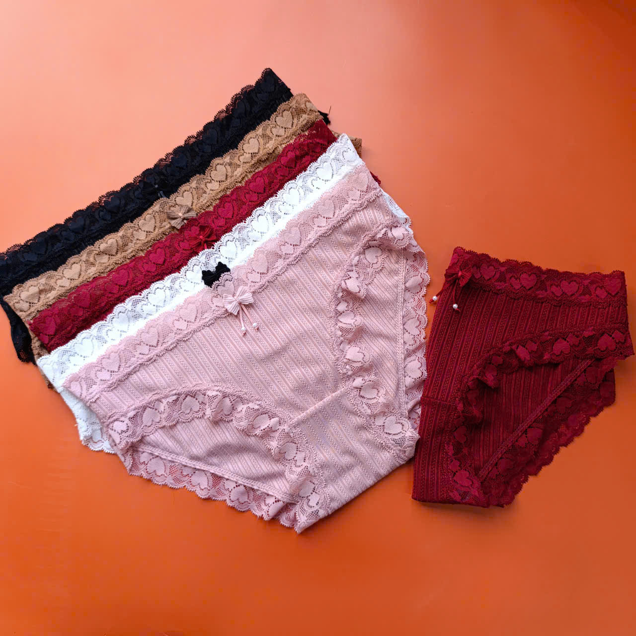 Quần lót nữ thun gân tăm  cotton Vicci QV.45  cạp viền ren  mềm mịn, co giãn 4 chiều