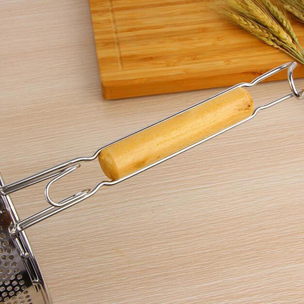 3X Kitchen Pasta Noodle Strainer, Stainless Steel, Deep Fry Basket 14cm