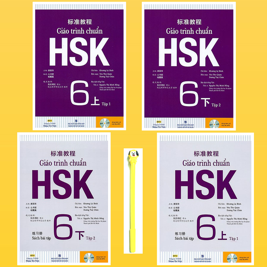 Combo Giáo Trình Chuẩn HSK 6 Bài Học và Bài Tập