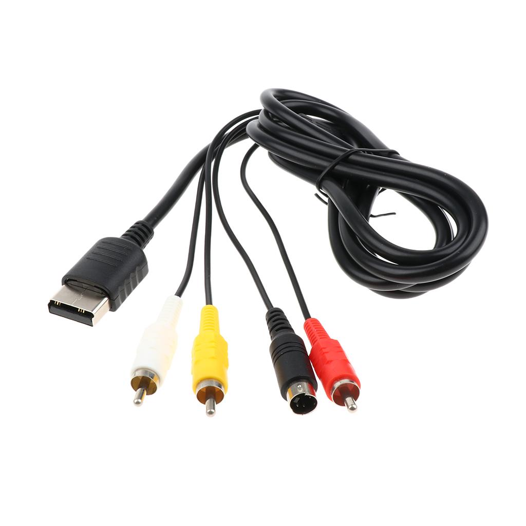 AV S Video Audio Composite Component Cable Cord For Sega Saturn Console S-Video AVS